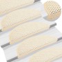 Selbstklebende Sisal-Stufenmatte 15 Stück creme 56x17x3 cm von vidaXL, Treppenmatten - Ref: Foro24-326869, Preis: 85,57 €, Ra...