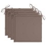 Sillas de jardín 4 unidades con cojines madera maciza teca von , Gartenstühle - Ref: Foro24-3078562, Preis: 540,11 €, Rabatt: %
