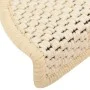 Self-adhesive sisal stair mat 15 pcs cream 56x17x3 cm by vidaXL, Stair mats - Ref: Foro24-326869, Price: 83,87 €, Discount: %