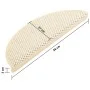 Self-adhesive sisal stair mat 15 pcs cream 56x17x3 cm by vidaXL, Stair mats - Ref: Foro24-326869, Price: 83,87 €, Discount: %