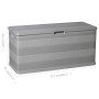 Caja de almacenamiento de jardín gris 117x45x56 cm by , Outdoor storage boxes - Ref: Foro24-43709, Price: 68,17 €, Discount: %