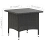 Mesita de centro de ratán sintético negro 50x50x47 cm von , Gartentische - Ref: Foro24-46250, Preis: 61,24 €, Rabatt: %