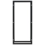 Leñero de acero negro 44x20x100 cm by , Firewood bags and holders - Ref: Foro24-284700, Price: 47,61 €, Discount: %