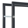Leñero de acero negro 44x20x100 cm by , Firewood bags and holders - Ref: Foro24-284700, Price: 47,61 €, Discount: %