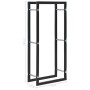 Leñero de acero negro 44x20x100 cm by , Firewood bags and holders - Ref: Foro24-284700, Price: 47,61 €, Discount: %