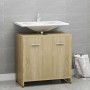 Armario de baño madera contrachapada color roble 60x33x61 cm von , Badezimmermöbel - Ref: Foro24-802573, Preis: 43,08 €, Raba...