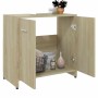 Armario de baño madera contrachapada color roble 60x33x61 cm de , Muebles de baño - Ref: Foro24-802573, Precio: 43,63 €