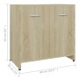 Armario de baño madera contrachapada color roble 60x33x61 cm von , Badezimmermöbel - Ref: Foro24-802573, Preis: 43,08 €, Raba...
