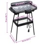 Barbacoa rectangular eléctrica con soporte BBQ de jardín von , Grillen - Ref: Foro24-40977, Preis: 64,18 €, Rabatt: %