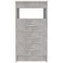 Cajonera de madera contrachapada gris hormigón 40x50x76 cm von , Schließfächer und Lagerschränke - Ref: Foro24-801809, Preis:...