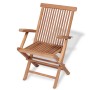 Conjunto de comedor de jardín 5 piezas madera maciza de teca by , Garden sets - Ref: Foro24-44683, Price: 513,66 €, Discount: %