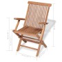 Conjunto de comedor de jardín 5 piezas madera maciza de teca by , Garden sets - Ref: Foro24-44683, Price: 513,66 €, Discount: %