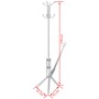 Perchero blanco metálico de pie von , Hut- und Garderobenständer - Ref: Foro24-241171, Preis: 22,91 €, Rabatt: %