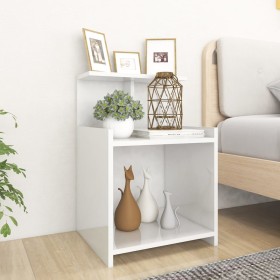 Mesitas de noche 2 uds contrachapada blanco brillo 40x35x60 cm de , Mesitas de noche - Ref: Foro24-806188, Precio: 55,89 €, D...