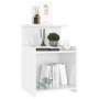 Mesitas de noche 2 uds contrachapada blanco brillo 40x35x60 cm de , Mesitas de noche - Ref: Foro24-806188, Precio: 56,52 €, D...
