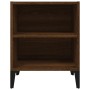 Mesitas de noche 2 uds patas de metal marrón roble 40x30x50 cm von , Nachttische - Ref: Foro24-813109, Preis: 54,47 €, Rabatt: %