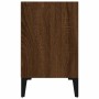 Mesitas de noche 2 uds patas de metal marrón roble 40x30x50 cm von , Nachttische - Ref: Foro24-813109, Preis: 54,47 €, Rabatt: %