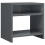Mesita de noche madera contrachapada gris brillante 40x30x40cm de , Mesitas de noche - Ref: Foro24-800025, Precio: 31,62 €, D...