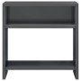 Mesita de noche madera contrachapada gris brillante 40x30x40cm de , Mesitas de noche - Ref: Foro24-800025, Precio: 31,62 €, D...