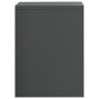 Mesita de noche madera contrachapada gris brillante 40x30x40cm de , Mesitas de noche - Ref: Foro24-800025, Precio: 31,62 €, D...