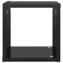 Estantes cubo de pared 6 unidades negro brillo 22x15x22 cm by , Shelves and shelves - Ref: Foro24-807075, Price: 40,64 €, Dis...