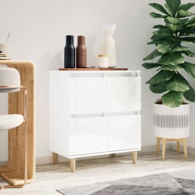 Aparador de madera contrachapada blanco brillante 60x35x70 cm de , Aparadores - Ref: Foro24-821158, Precio: 69,84 €, Descuent...
