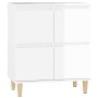 Aparador de madera contrachapada blanco brillante 60x35x70 cm de , Aparadores - Ref: Foro24-821158, Precio: 70,69 €, Descuent...