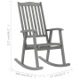 Mecedora de madera maciza de acacia gris von , Gartenstühle - Ref: Foro24-311845, Preis: 184,46 €, Rabatt: %