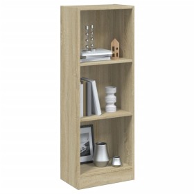 Estantería 3 niveles madera ingeniería roble Sonoma 40x24x109cm de , Librerías y estanterías - Ref: Foro24-800831, Precio: 46...