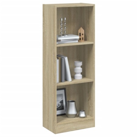 Estantería 3 niveles madera ingeniería roble Sonoma 40x24x109cm de , Librerías y estanterías - Ref: Foro24-800831, Precio: 46...