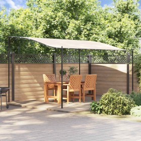 Toldo acero y tela color crema 4x3 m 180 g/m² von , Zelte und Pavillons - Ref: Foro24-362394, Preis: 224,58 €, Rabatt: %