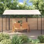 Toldo acero y tela color crema 4x3 m 180 g/m² by , Tents and gazebos - Ref: Foro24-362394, Price: 224,44 €, Discount: %