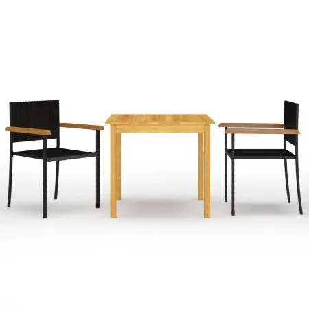 3-teiliges schwarzes Garten-Essset von vidaXL, Gartensets - Ref: Foro24-3067714, Preis: 227,66 €, Rabatt: %