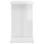 Mesa auxiliar madera contrachapada blanco brillante 50x30x50 cm de , Mesas auxiliares - Ref: Foro24-803026, Precio: 35,49 €, ...