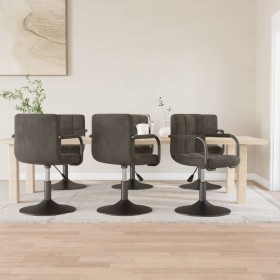 Sillas de comedor giratorias 6 unidades terciopelo gris oscuro von , Essstühle - Ref: Foro24-3087931, Preis: 382,43 €, Rabatt: %
