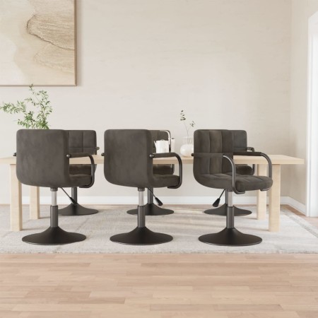 Sillas de comedor giratorias 6 unidades terciopelo gris oscuro von , Essstühle - Ref: Foro24-3087931, Preis: 382,43 €, Rabatt: %