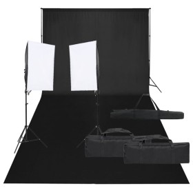 Kit de estudio fotográfico con set de luces y fondo von , Blitze und Studiobeleuchtung - Ref: Foro24-3094750, Preis: 189,21 €...