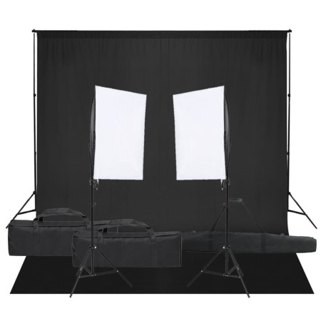 Kit de estudio fotográfico con set de luces y fondo von , Blitze und Studiobeleuchtung - Ref: Foro24-3094738, Preis: 160,63 €...