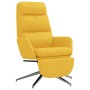Sillón de relax con reposapiés tela amarillo mostaza by , Armchairs - Ref: Foro24-3097531, Price: 138,09 €, Discount: %