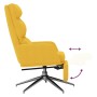 Sillón de relax con reposapiés tela amarillo mostaza by , Armchairs - Ref: Foro24-3097531, Price: 138,09 €, Discount: %