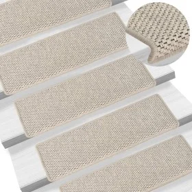 Selbstklebende Sisal-Stufenmatte 15 Stück 65x21x4 cm von vidaXL, Treppenmatten - Ref: Foro24-326883, Preis: 88,35 €, Rabatt: %