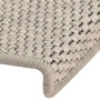Selbstklebende Sisal-Stufenmatte 15 Stück 65x21x4 cm von vidaXL, Treppenmatten - Ref: Foro24-326883, Preis: 89,94 €, Rabatt: %