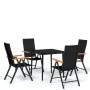 Juego de comedor para jardín 5 piezas negro von , Gartensets - Ref: Foro24-3099120, Preis: 368,45 €, Rabatt: %