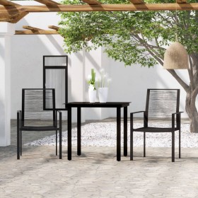 Juego de comedor de jardín 3 piezas negro von , Gartensets - Ref: Foro24-3099197, Preis: 181,97 €, Rabatt: %