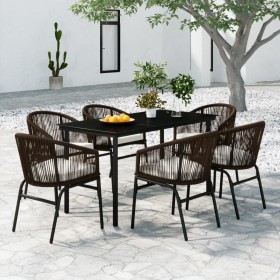 Juego de comedor de jardín 7 piezas marrón von , Gartensets - Ref: Foro24-3099230, Preis: 820,76 €, Rabatt: %