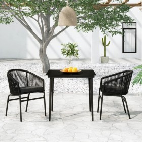 Juego de comedor para jardín 3 piezas negro von , Gartensets - Ref: Foro24-3099239, Preis: 295,36 €, Rabatt: %