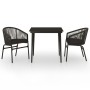 Juego de comedor para jardín 3 piezas negro von , Gartensets - Ref: Foro24-3099239, Preis: 295,36 €, Rabatt: %