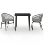 Juego de comedor de jardín 3 piezas gris von , Gartensets - Ref: Foro24-3099251, Preis: 278,47 €, Rabatt: %