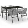 Juego de comedor para jardín 5 piezas ratán sintético gris by , Garden sets - Ref: Foro24-3099253, Price: 446,30 €, Discount: %