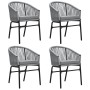 Juego de comedor para jardín 5 piezas ratán sintético gris by , Garden sets - Ref: Foro24-3099253, Price: 446,30 €, Discount: %